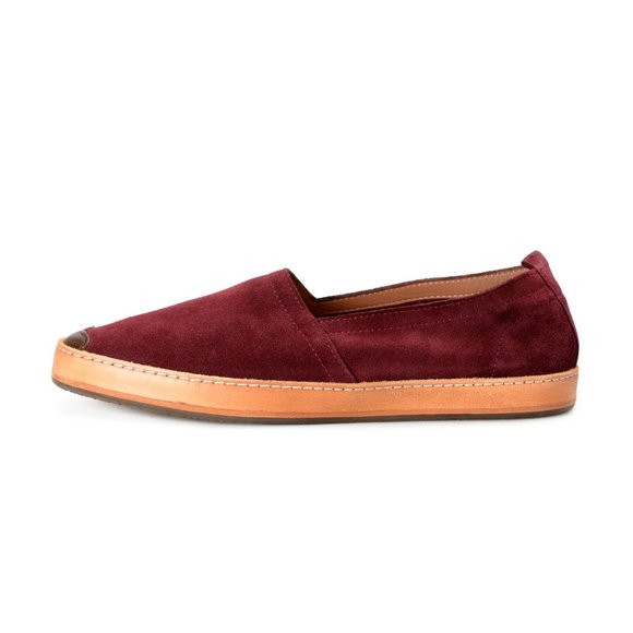 Officina Slowear Men\'s Purple Suede Leather Loafers Shoes US 9 IT 42